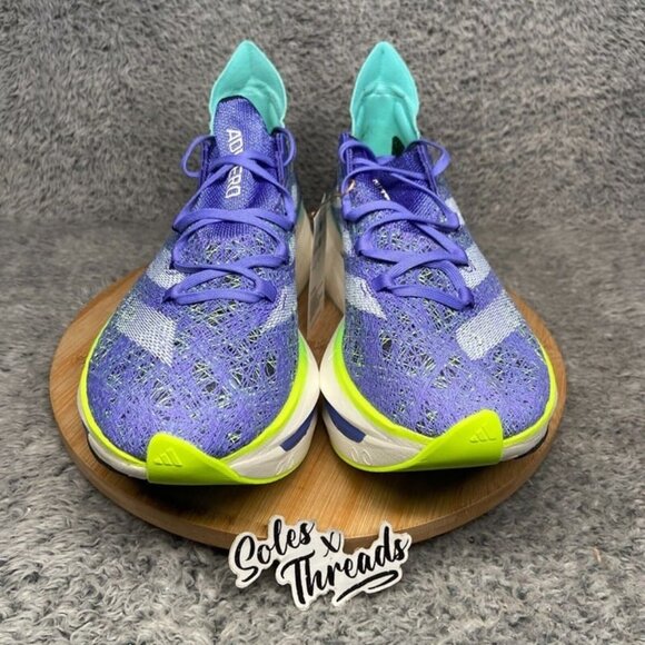 Adidas Adizero Prime x 2.0 Strung Size 9.5 Men Running Blue Lucid Lemon IF1209 main image 4